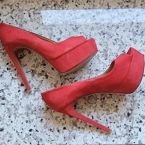 SCHUTZ Shoes - Schutz Peeptoe platform stilettos size US 10B